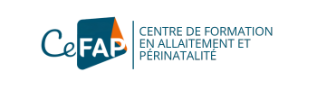 Logo du CeFAP, Centre de Formation en Allaitement et Périnatalité